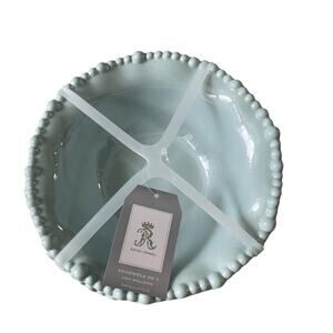 Rachel Ashwell Pastel Blue Pearl Shimmer Melamine Bowls 7.5in Set of 4 New